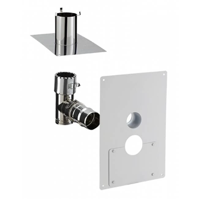 Kit D'adaptation Du Conduit PGI En Départ Du Sol Sur Un Tubage Flexible KRFLR PAH100PGI