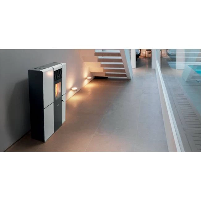 Poêle à Granulés Canalisable Extra Plat Olivia Steel – Image 4