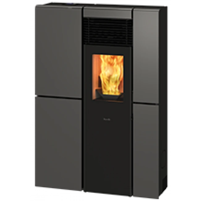 Poêle à Granulés Canalisable Extra Plat Olivia Steel